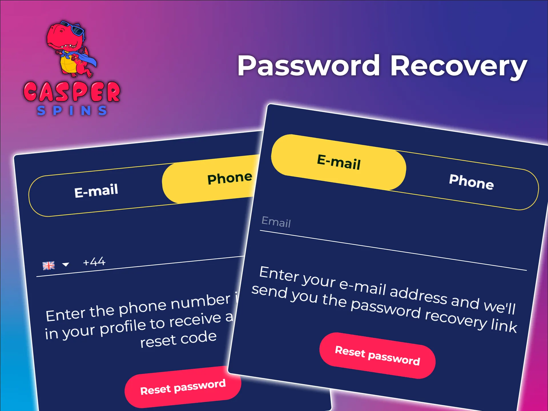 Discover how to recover your password at Casper Spins.